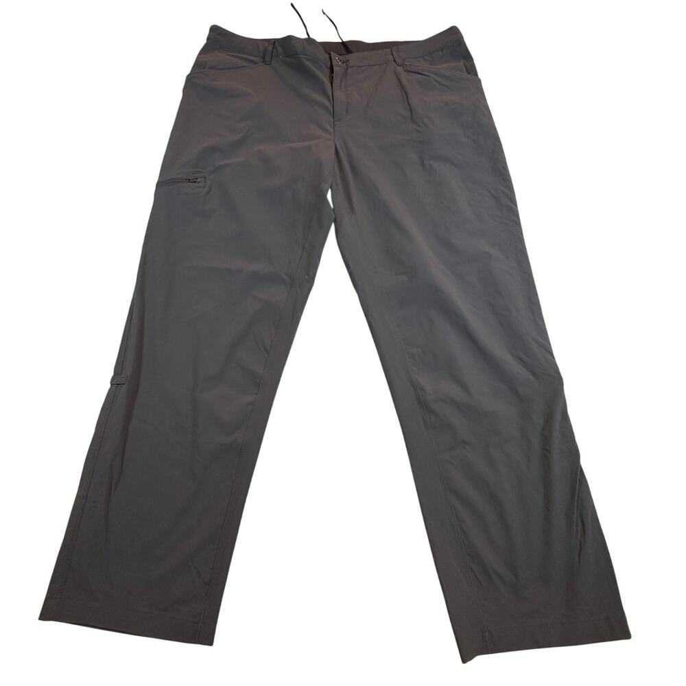 Patagonia Women's Quandary Stretchy Technical Hiking Roll-Up Pants Gray Sz 22